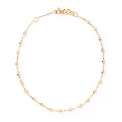 Adjustable Bead Station Bracelet, 14K Yellow Gold Outlet