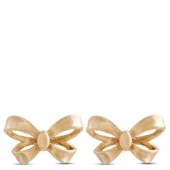 Baby Bow Earrings, 14K Yellow Gold Best