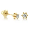 Baby Diamond Earrings 14K Clearance