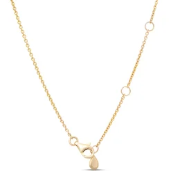 Baguette Rainbow Sapphire Necklace, 14K Yellow Gold Best