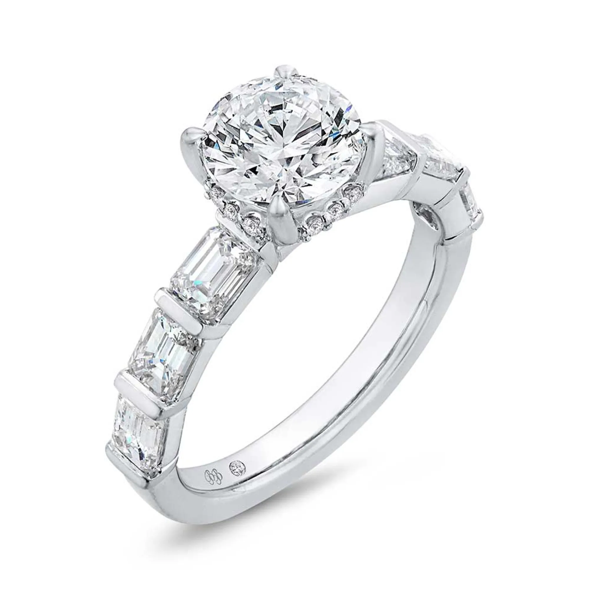 Bella Ponte Diamond Engagement Ring Setting 14K New