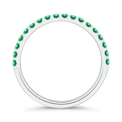 Bella Ponte Emerald Tiger Band, 14K White Gold Discount