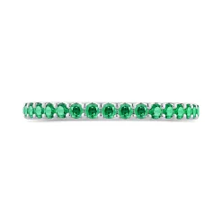 Bella Ponte Emerald Tiger Band, 14K White Gold Discount