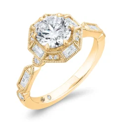 Bella Ponte Engagement Ring Setting 14k Cubic Zirconia Outlet