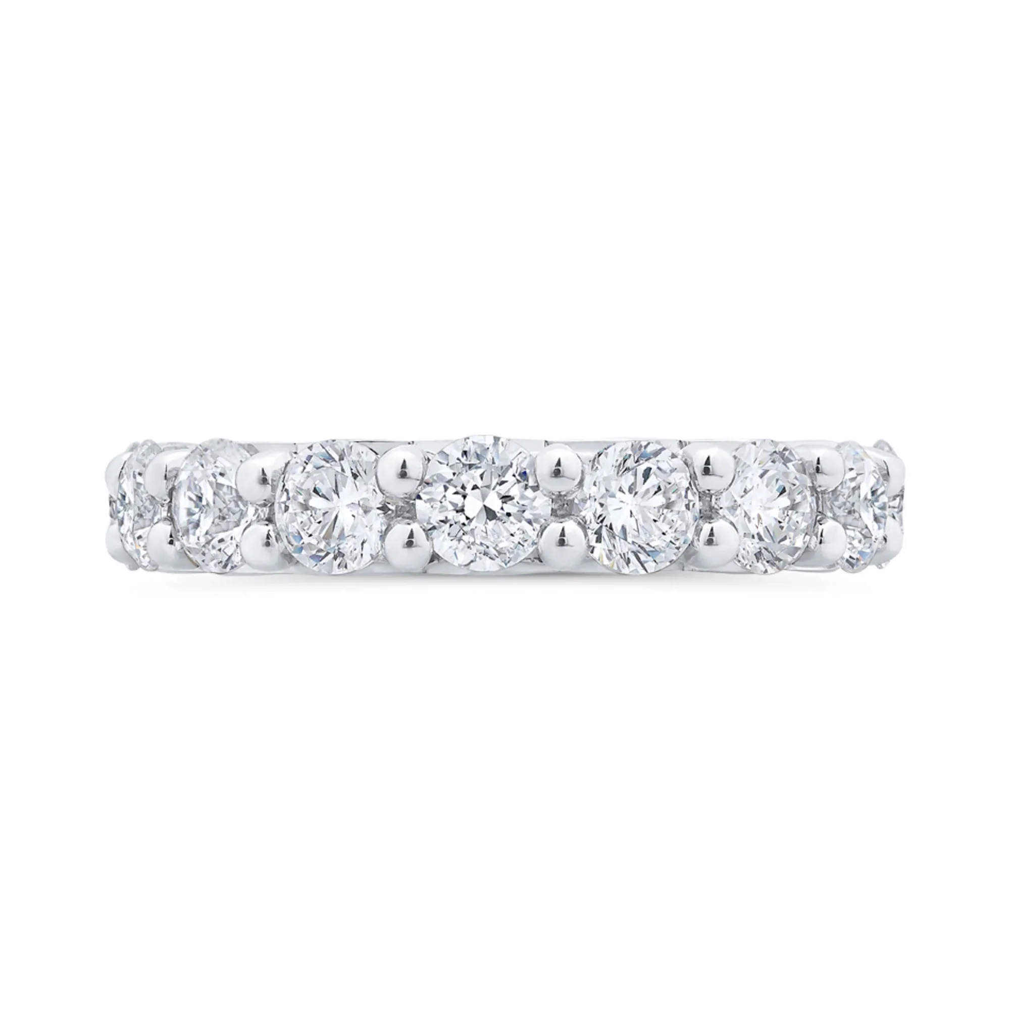 Bella Ponte French Pave Diamond and Platinum Bridal Ring, 2 ctw Discount