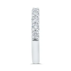 Bella Ponte French Pave Diamond and Platinum Bridal Ring, 1 ctw