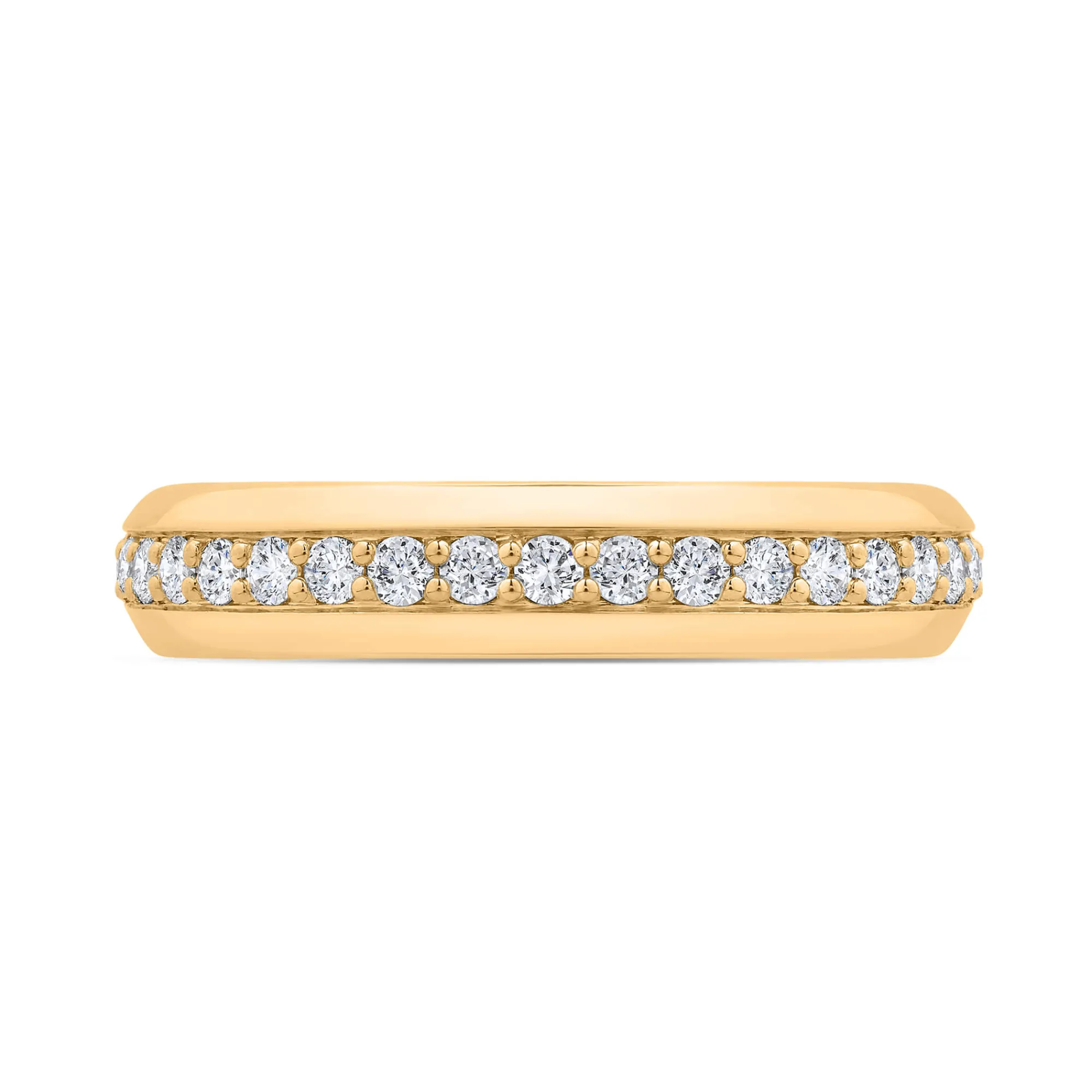 Bella Ponte Knife Edge Diamond Ring, ½ Carat Total Weight 14K Yellow Gold New