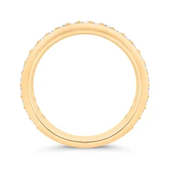 Bella Ponte Knife Edge Diamond Ring, ½ Carat Total Weight 14K Yellow Gold New