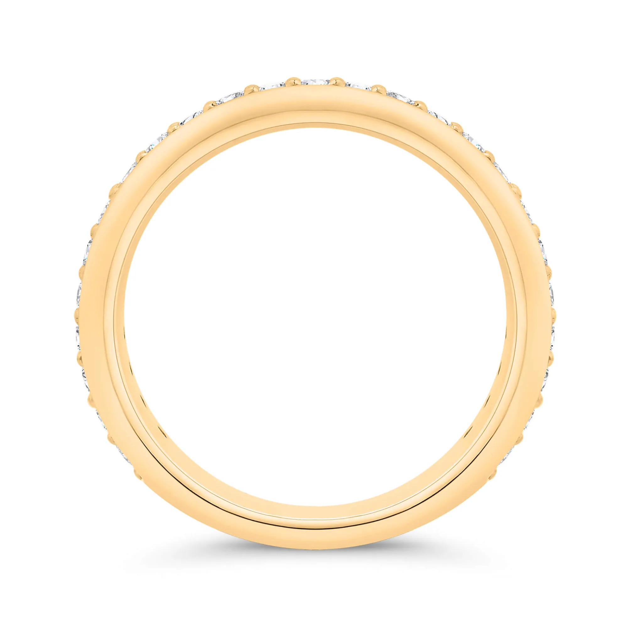 Bella Ponte Knife Edge Diamond Ring, ½ Carat Total Weight 14K Yellow Gold New