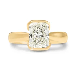 Bella Ponte Radiant Cut Engagement Ring, 2-¼ Carat, 18K Yellow Gold Outlet