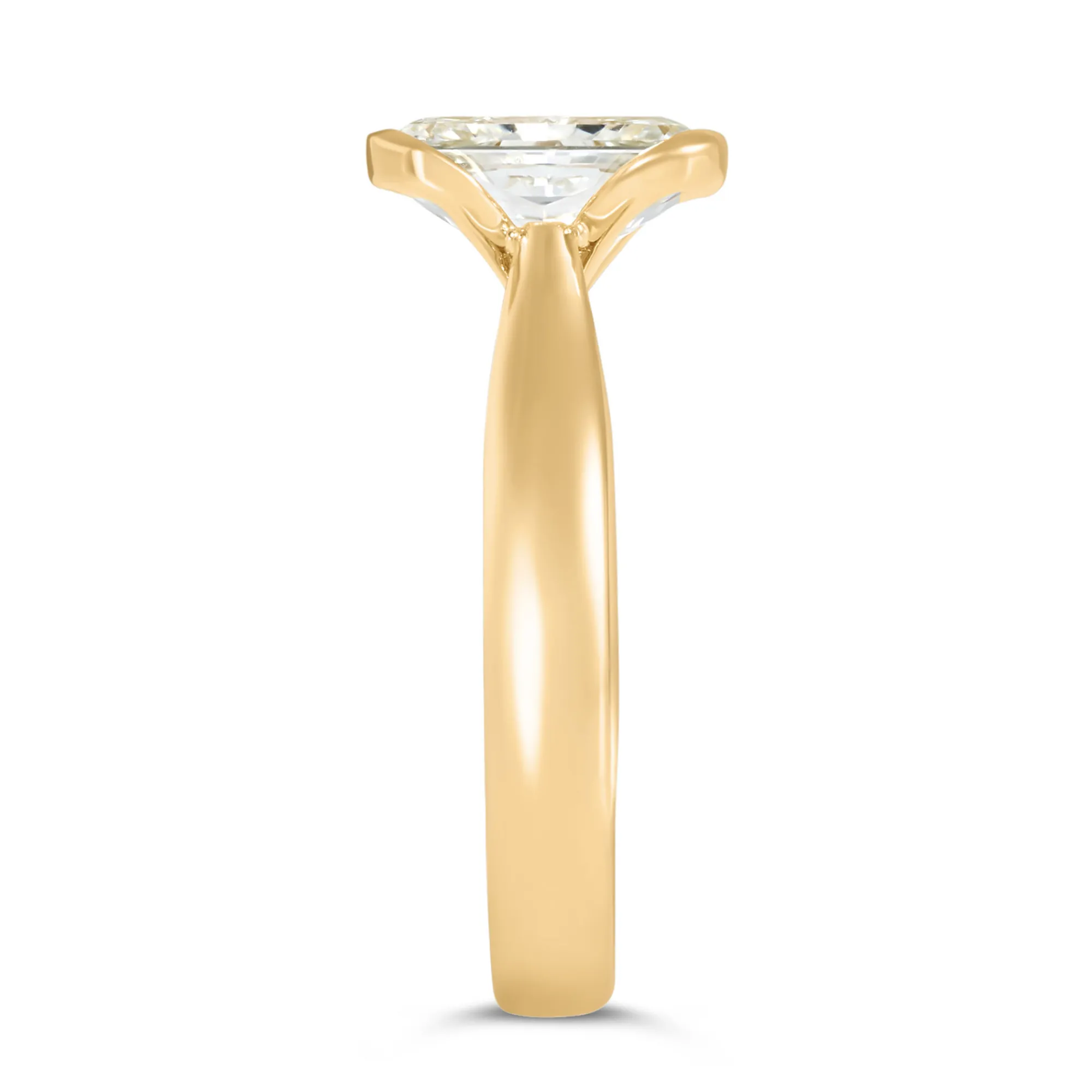 Bella Ponte Radiant Cut Engagement Ring, 2-¼ Carat, 18K Yellow Gold Outlet