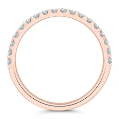 Bella Ponte Rose Gold Diamond Band 14K, 1/4 Best