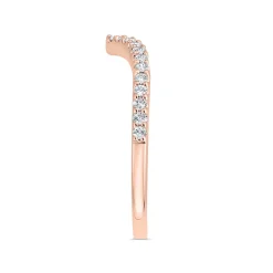 Bella Ponte Rose Gold Diamond Band 14K Clearance