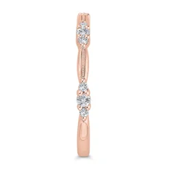 Bella Ponte Rose Gold Diamond Band 14K Sale