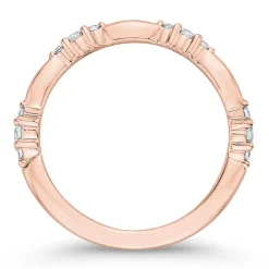 Bella Ponte Rose Gold Diamond Band 14K Sale