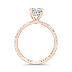 Bella Ponte Rose Gold Engagement Ring Setting 14K