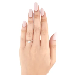 Bella Ponte Rose Gold Engagement Ring Setting 14K