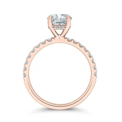 Bella Ponte Rose Gold Engagement Ring Setting 14K Online
