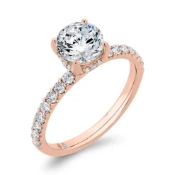 Bella Ponte Rose Gold Engagement Ring Setting 14K Online