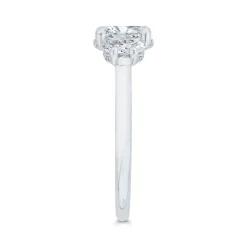 Bella Ponte 3-Stone Oval Cut Diamond Engagement Ring in Platinum Best