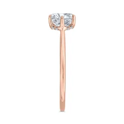Bella Ponte "The Whisper Crown" Rose Gold Diamond Engagement Ring Setting 14K New