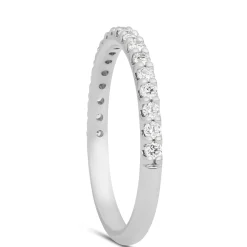 Bella Ponte Tiger Set Anniversary Band, 14K White Gold Hot