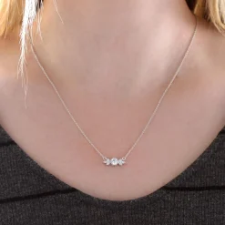 Signature Ben Bridge Diamond Bezel Set Diamond Necklace 18K Outlet