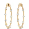 Signature Ben Bridge Diamond Inside-Out Hoops, 18K Yellow Gold Outlet
