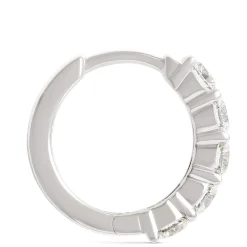 Signature Ben Bridge Diamond Hoop Earrings, Platinum Discount