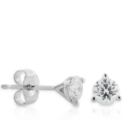 Signature Ben Bridge Diamond Studs, 1/2 Carat Total Weight, in 18K White Gold Sale