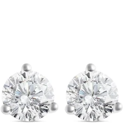 Signature Ben Bridge Diamond Studs, 1 Carat Total Weight, in 18K White Gold Sale
