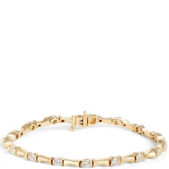 Signature Ben Bridge Diamond Bracelet, 18K Yellow Gold Hot