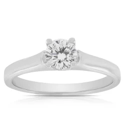 Signature Ben Bridge Diamond Engagement 18K White Gold Ring Outlet