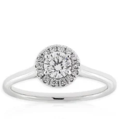 Signature Ben Bridge Diamond Halo Ring 18K Clearance