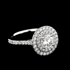 Signature Ben Bridge Diamond Double Halo Ring 18K Clearance