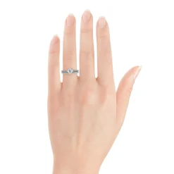 Signature Ben Bridge Diamond Two-Tone Bridal Set 18K New
