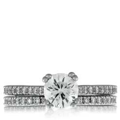 Signature Ben Bridge Diamond Two-Tone Bridal Set 18K New