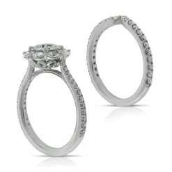 Signature Ben Bridge Diamond Marquise Halo Bridal Set 18K Online
