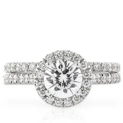 Signature Ben Bridge Diamond Bridal Set 18K Outlet
