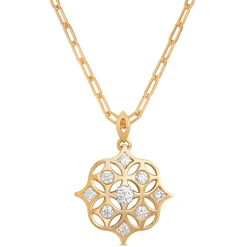 Signature Ben Bridge Diamond Pendant Necklace, 18K Yellow Gold Outlet