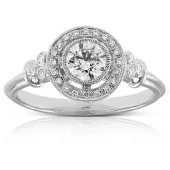 Bezel Set Diamond Ring 14K Clearance