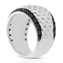 Black Sapphire Fish Scale Ring Online