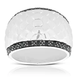 Black Sapphire Fish Scale Ring Online