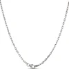 Blue Sapphire and Diamond Dog Tag Necklace, 18K White Gold Hot