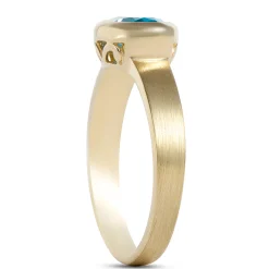 Blue Topaz Ring, 14K Yellow Gold Online
