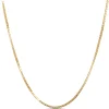 Box Link Necklace, 14K Yellow Gold Best