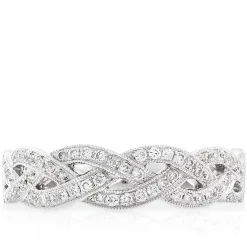 Braid Diamond Ring 14K Hot