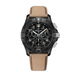 Breitling Avenger B01 Chronograph 42 Night Mission Black Dial Watch, 42mm Clearance
