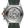 Breitling Chronomat B01 42 Rouleaux Rubber Strap Green Dial, 42mm