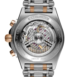 Breitling Chronomat B01 42 Stainless Steel & 18K Red Gold Rouleaux Bracelet Green Dial, 42mm Sale